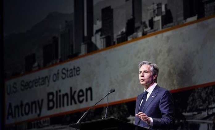 En la foto el Secretario de Estado de EE.UU Antoni Blinken. Las autoridades encargadas del desarrollo del programa, enlistaron a las 24 ciudades seleccionadas.