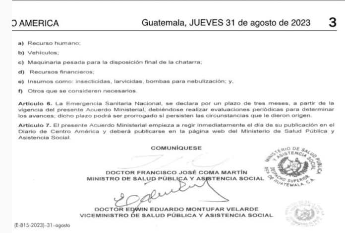 El acuerdo fue firmado por el ministro Francisco Coma y el Viceministro de la cartera de Salud. 