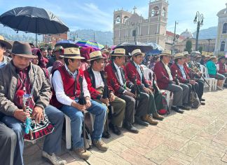 En defensa de la democracia, autoridades de los 48 Cantones de Totonicapán discutieron propuestas y demandas para el resguardo de la democracia y la reivindicación de los pueblos originarios.