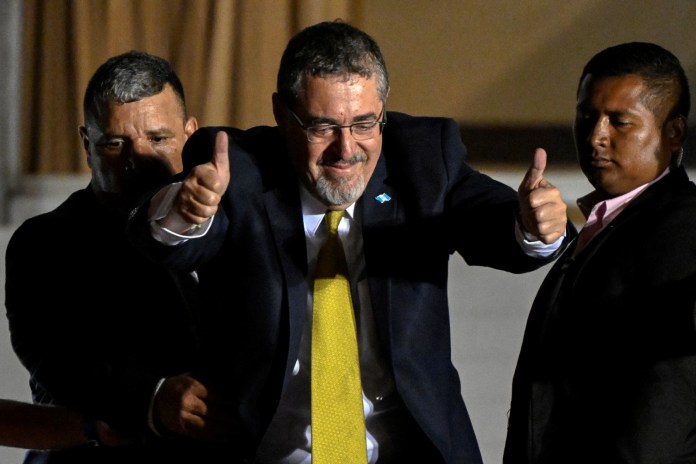 El presidente electo, Bernardo Arévalo. Foto La Hora/AFP