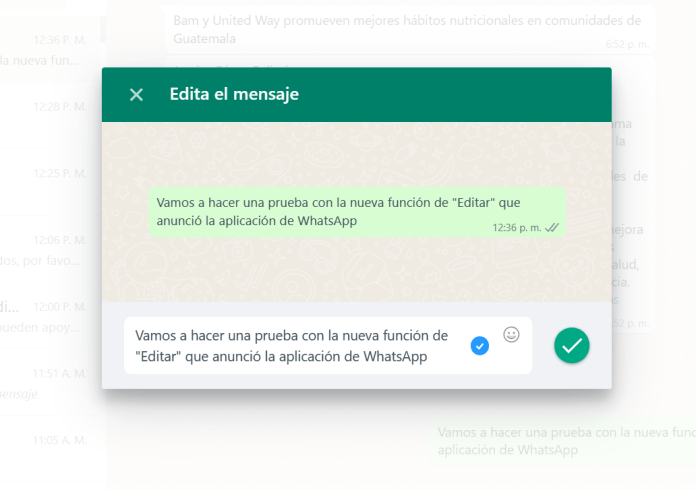 Whatsapp realiza nuevas actualizaciones. Foto La Hora/Captura de pantalla