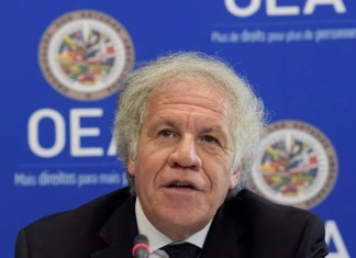 Luis Almagro, secretario general de la Organización de los Estados Americanos (OEA).