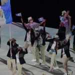 Los atletas de Guatemala durante la inauguración de los Juegos Olímpicos de Tokio 2020 Comité Olímpico Guatemalteco.