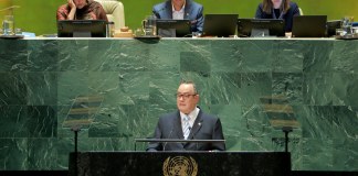Durante su último pronunciamiento como presidente Constitucional de Guatemala, ante la Organización de las Naciones Unidas (ONU),