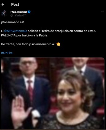 Magistrada Irma Palencia.