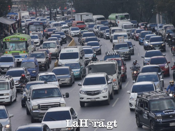 El tráfico en la ciudad de Guatemala.