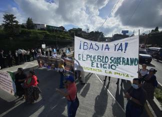 Los 48 Cantones de Totonicapán realizan bloqueos en diferentes puntos del país.