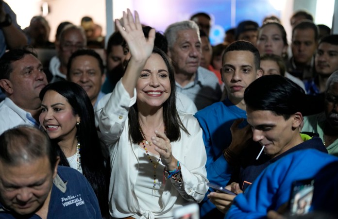 La líder política venezolana María Corina Machado
