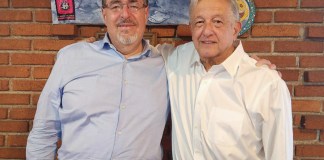 En la foto el presidente electo de Guatemala, Bernardo Arévalo, y el actual presidente de México, Manuel López Obrador.