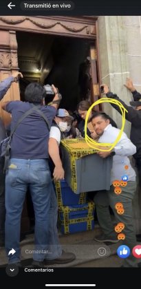 Una de las capturas de un vídeo de las diligencias capturaron a Hérnandez.
