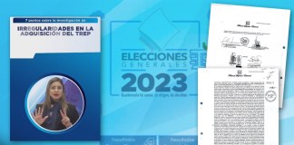 El Ministerio Público investiga el uso y compra del sistema informático TREP que adquirió el TSE para las elecciones 2023.