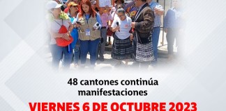 Retransmisión en vivo: 48 cantones continúa manifestaciones