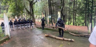 Según Empagua en la presa El Tesoro, ubicada en Chimaltenango, en el embalse Xayá-Pixcayá. En ese sitio permanece un grupo de hombres armados. Foto La Hora/Empagua