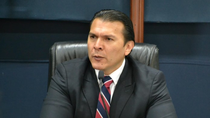 El magistrado Gabriel Aguilera. Foto La Hora/TSE