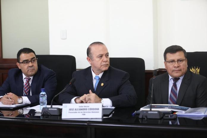 Varios diputados piden la destitución del procurador de Derechos Humanos, José Alejandro Córdova. Foto: La Hora