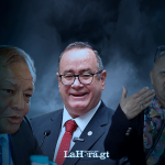 Neftaly Aldana recordó que el presidente, Alejandro Giammattei, pidió la cesantía de su padre ante la postura del gobernante del pasado jueves 12 de octubre. Arte: Robeto Altán