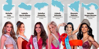 las candidatas centroamericanas que harán su recorrido por la pasarela.