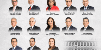 Magistrados electos para la Corte Suprema de Justicia.