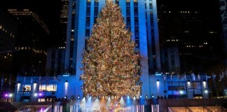 La Navidad comienza en Nueva York con el tradicional encendido del árbol del Rockefeller Center.