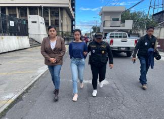 A Marcela Blanco se le señala por los supuestos delitos de usurpación agravada en forma continuada, depredación de bienes culturales en forma continuada, sedición en forma continuada y asociación ilícita. (Foto La Hora: María José Bonilla)