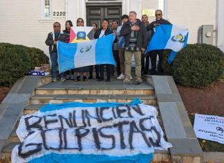 Migrantes guatemaltecos en Washington DC piden la liberación de presos por tema Usac Varios ciudadanos ya mostraron su rechazo a las acciones del Ministerio Público, una de ellas es que desde la Embajada de Guatemala en Washington DC.