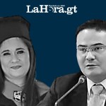 Leonor Eugenia Morales Lazo, y el titular del Juzgado Séptimo de Primera Instancia Penal, Fredy Orellana,