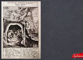 Algunas consideraciones lógicas para la explicación de la temporada de Adviento en Guatemala del siglo XXI Grabado del Nacimiento de Cristo de la Biblia Natalis que nos marca los elementos didácticos para la elaboración de este tipo de altares al interior de iglesias y residencias.