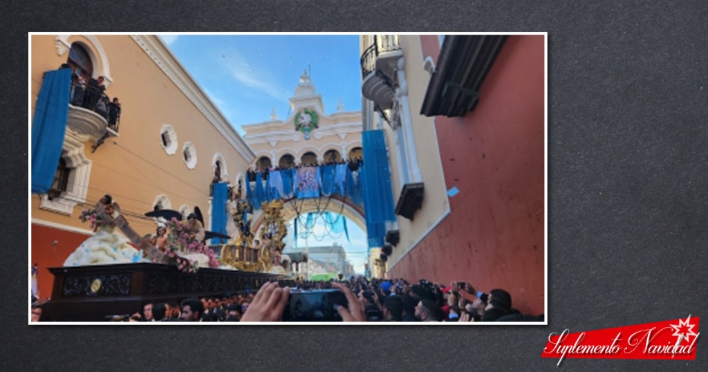 Rezado de la Virgen de Guadalupe el 12 de diciembre de 2023 den la ciudad de Guatemala.