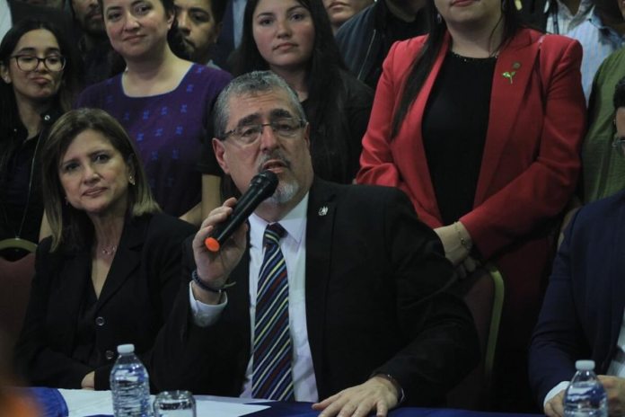 El Presidente electo Bernardo Arévalo.