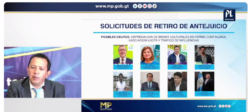 MP afirma que intentará retirar antejuicio de varios diputados, electos y reelectos, y del binomio presidencial electo. Foto: MP/LH.