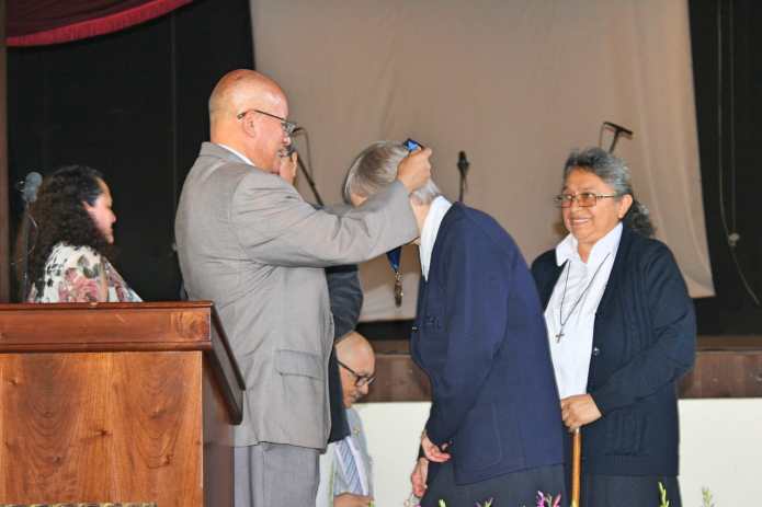 Entrega del galardón de la Orden “Monseñor Juan José Gerardi" a los Derechos Humanos. 