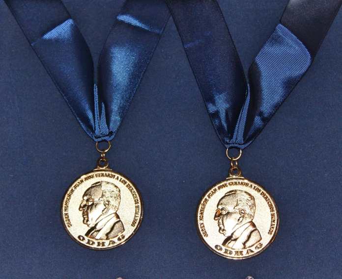 Medallas del galardón de la Orden “Monseñor Juan José Gerardi" 