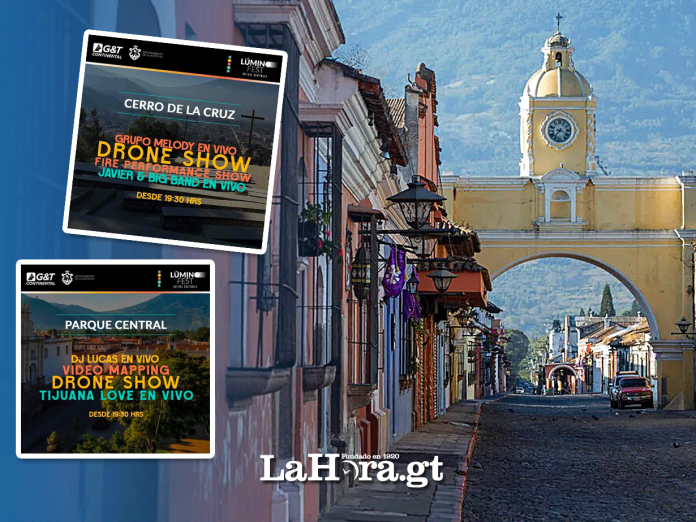 El Ayuntamiento de La Antigua Guatemala anunció que cerrará el 2023 con el Lúmino Fest.