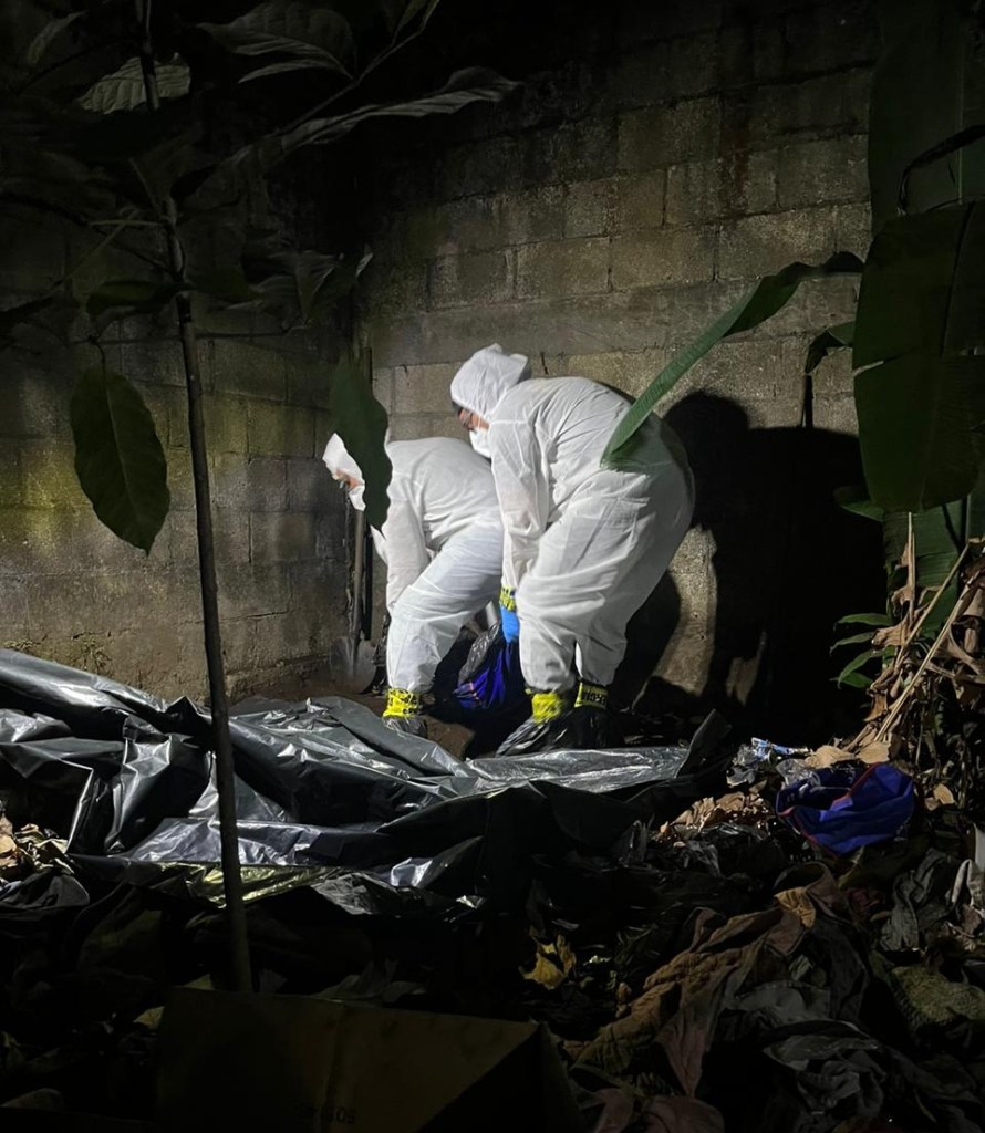 MP encontró restos humanos en una vivienda en la zona 1, de Retalhuleu. (Foto La Hora: Cortesía MP)