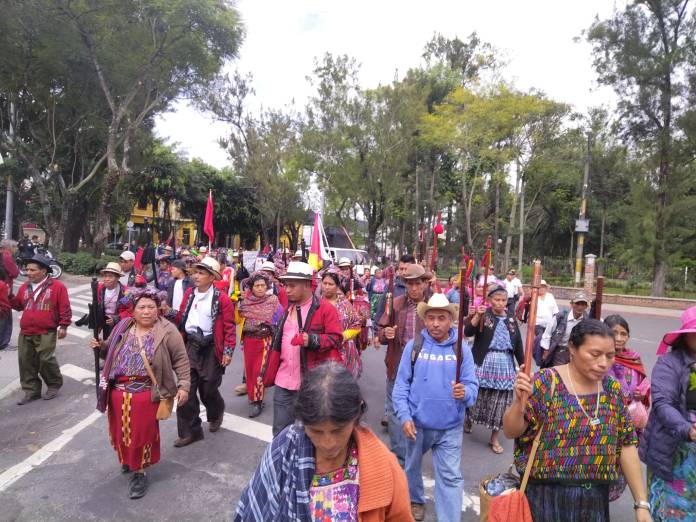 Autoridades ancestrales participan en movilizaciones para exigir el respeto a los resultados de las elecciones generales 2023. Foto: Autoridades Ancestrales/La Hora