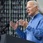 El presidente de Estados Unidos, Joe Biden, habla sobre sus planes de inversión en Estados Unidos y de infraestructura bipartidista en Earth Rider Brewery en Superior, Wisconsin, el 25 de enero de 2024. (Foto de SAUL LOEB / AFP)