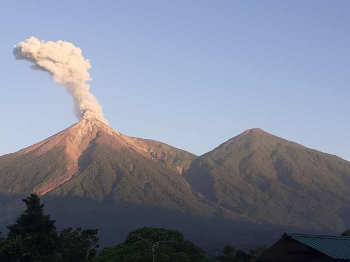 Volcán de Fuego. Foto: Conred