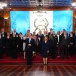 Los Ministros de Estado fueron juramentados a eso de las 4:00 horas de este 15 de enero, concluyendo con los primeros actos del presidente Bernardo Arévalo, en el cargo. (Foto La Hora: Ministerio de Gobernación)
