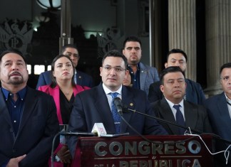 La junta directiva del Congreso, dirigida por Samuel Pérez, pide una auditoría a la Contraloría General de Cuentas. Foto: Cortesía/La Hora