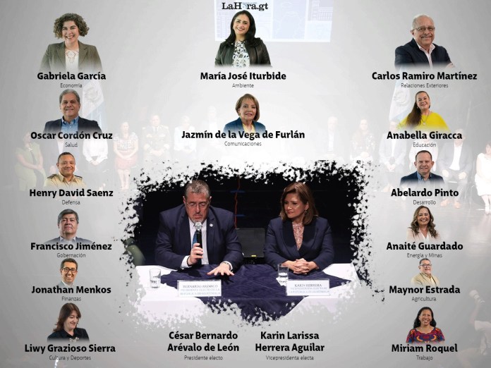 Presentación del equipo de trabajo que acompañará al binomio presidencial Arévalo-Herrera.