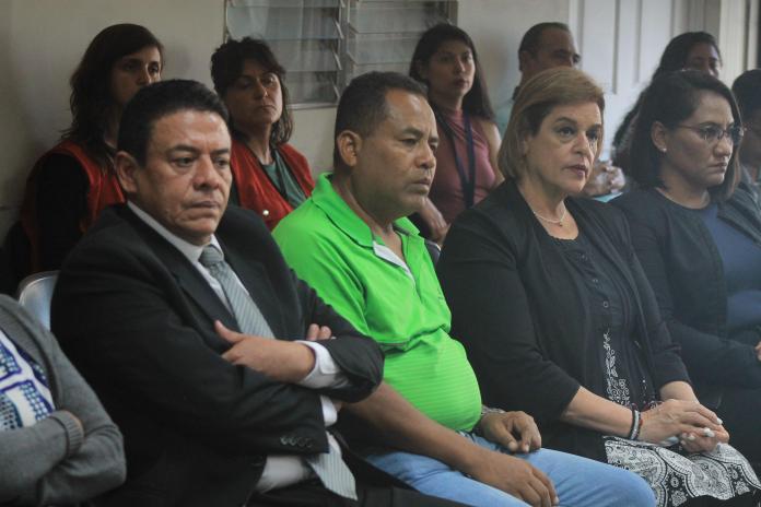 Los acusados dentro del caso Hogar Seguro. Foto: José Orozco / La Hora.
