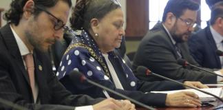 La fiscal general Consuelo Porras llegó a la sesión de gabinete de este lunes, sin embargo se retiró en poco tiempo, argumentando que tenía impedimento legal. Foto:SCSPR