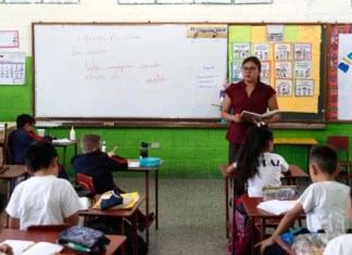 Una escuela del área urbana de la capital. Foto La Hora / Diario de Centro América