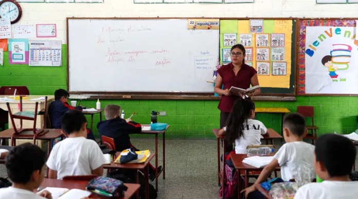 Una escuela del área urbana de la capital. Foto La Hora / Diario de Centro América