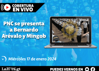 PNC se presenta a las nuevas autoridades de Gobierno y del Ministerio de Gobernación. Diseño: La Hora
