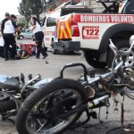 Miles de accidentes en motocicleta se producen al año en Guatemala. Foto La Hora / Bomberos Voluntarios.