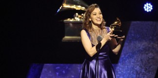 Foto AFP La cantautora guatemalteca Gaby Moreno en la gala de los Grammy.
