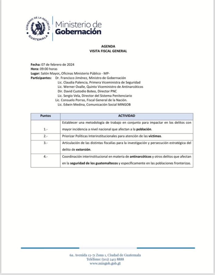 “Sra. Fiscal, en lugar de hacerle un Tik Tok, con mi equipo decidimos preparar una agenda para la reunión de mañana."