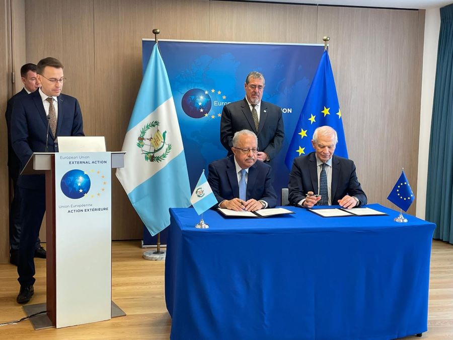 Days after the sanctions, Arevalo and Borrell signed an agreement to strengthen relations between GT and the EU