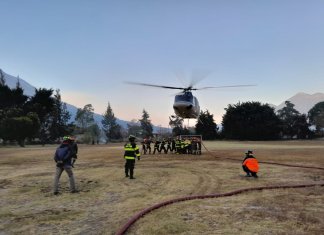 Incendio Volcán de Agua